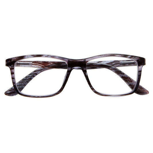 ICU Eyewear Novato Rectangle Reading Glasses - Gray +1.25