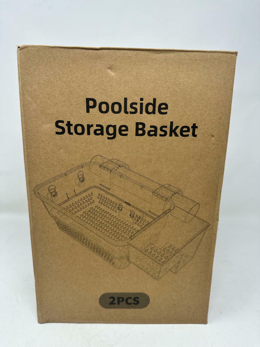 Poolside large Capacity Storage Basket  (Grey)