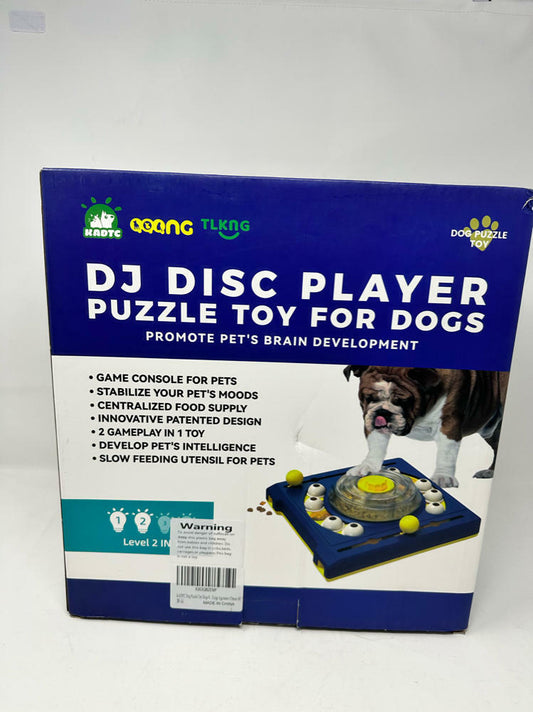DJ Disc Player Puzzle Toy Dog Feeder Puzzle Toys Interactive Toys Gifts for Dogs