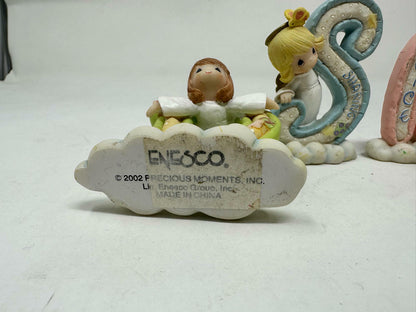 6 Pack Vintage 2002 ENESCO Ceramic Letters (D,Y,N,E,S)