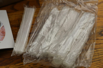 4 INCH SELENITE STICKS Sticklets Crystal Wands Natural Healing Crystals 0.55 lbs