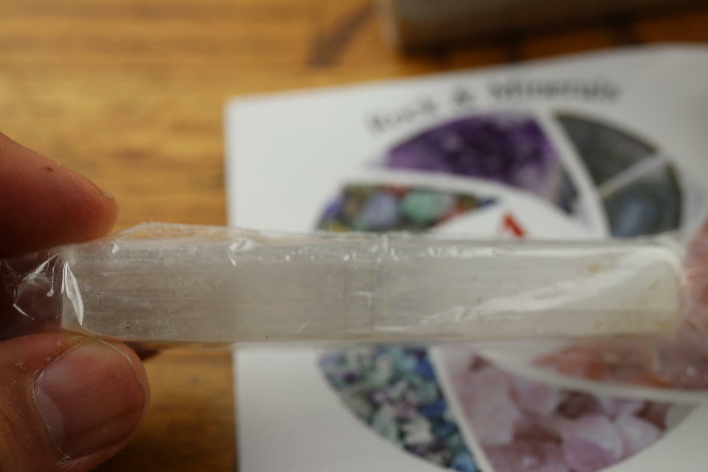 4 INCH SELENITE STICKS Sticklets Crystal Wands Natural Healing Crystals 0.55 lbs