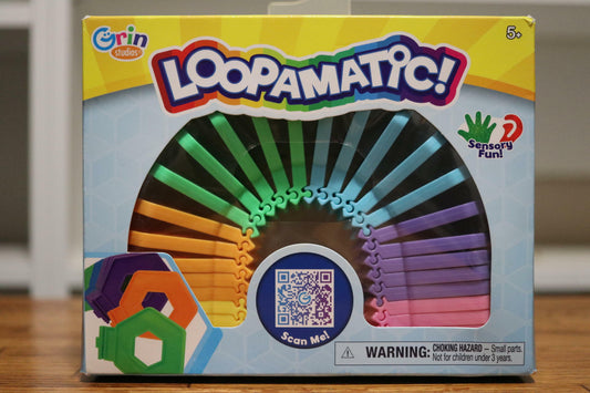 Grin Studios Loopamatic - Link and Flex, Easy Snap On, Sensory Fun - Unicorn