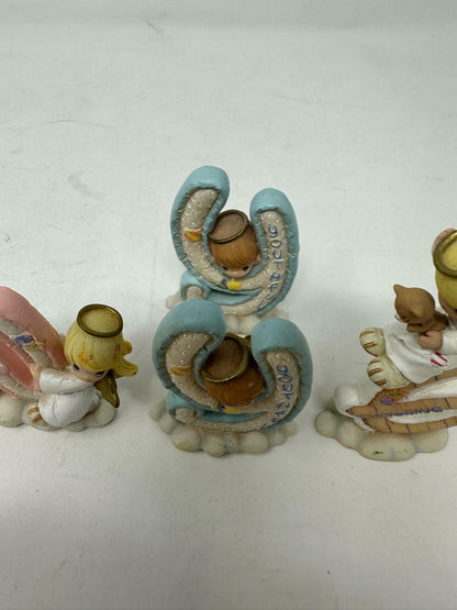 6 Pack Vintage 2002 ENESCO Ceramic Letters (D,Y,N,E,S)