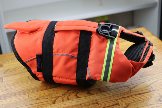 Style Dog Life Jacket Adjustable Flotation Swim Vest Fastening System Small Dogs