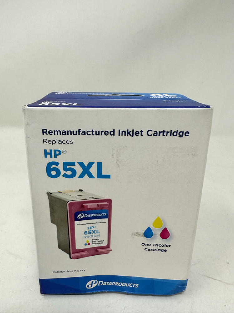 Tri-Color High Yield Inkjet Cartridge for HP 65XL Ink