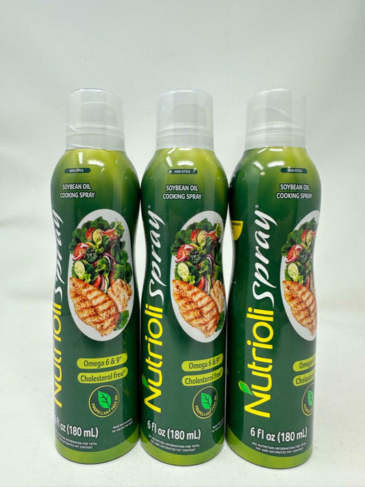 3 Pack Nutrioil Cooking Spray Non-Stick 6 fl oz.