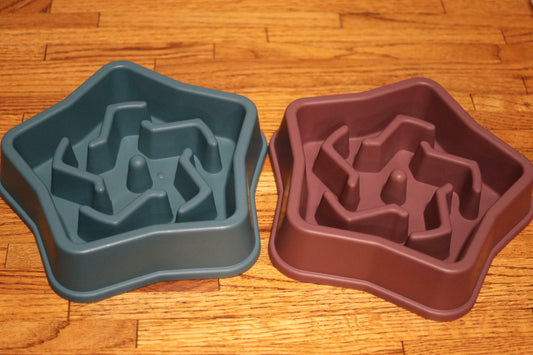 Slow Feeder Dog Bowl - Makes Your Dog Slow Down When Eating - Lot of 2, 1 Unit