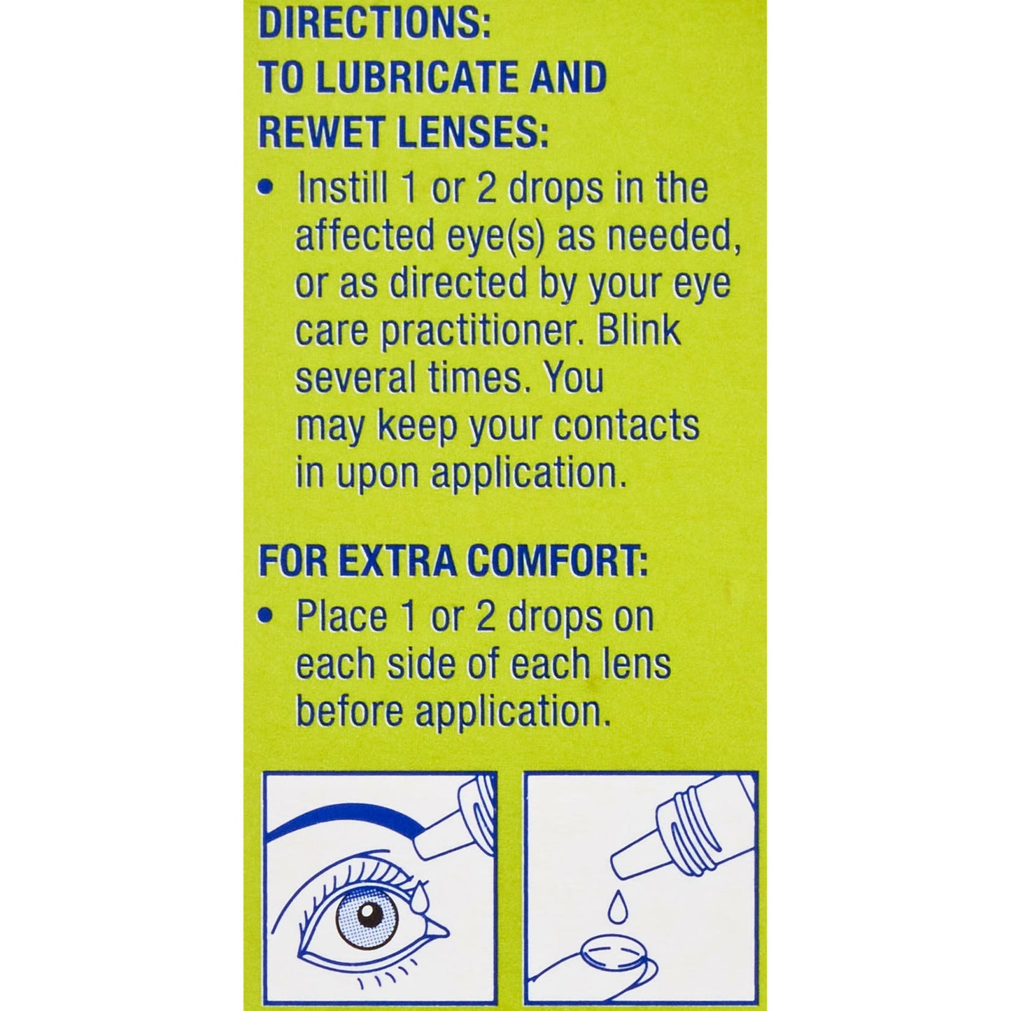 Refresh RELIEVA FOR CONTACTS Lubricant Eye Drops, .27 fl oz (8 mL) - 2 Pack