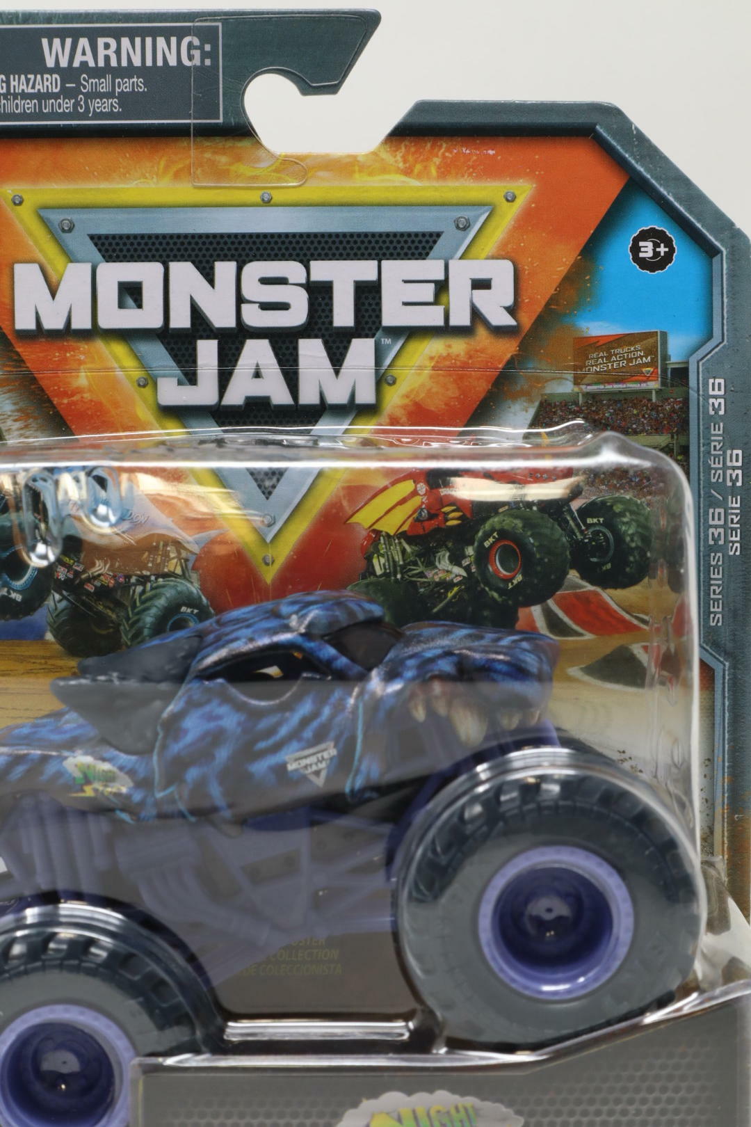 Monster Jam, Official Night Storm Monster Truck, Die-Cast Vehicle, 1:64 Scale, Kids Toys for Boys Ages 3 and up