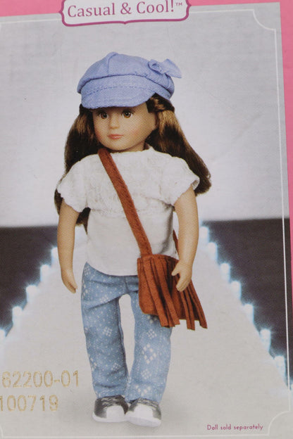 Lori Casual & Cool Outfit W Purse Shoes & Hat For 6" Dolls