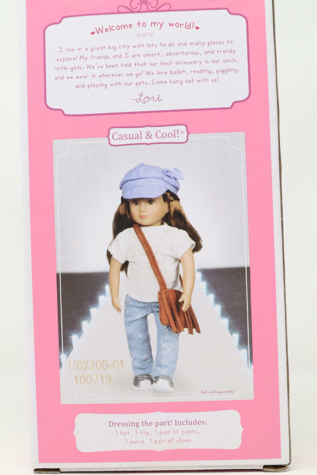 Lori Casual & Cool Outfit W Purse Shoes & Hat For 6" Dolls