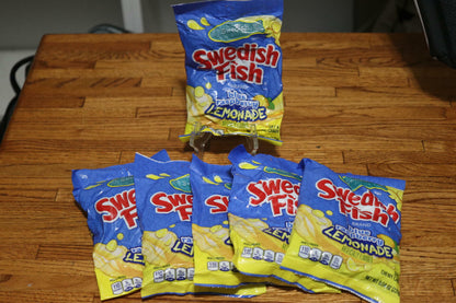 SWEDISH FISH Blue Raspberry Lemonade Soft & Chewy Candy, 8.04oz - 6 Bags 01/25