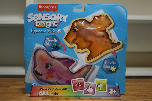 Fisher-Price Sensory Bright Shark & Dragon Squeeze ‘n Sniffs Scented Goo Animals
