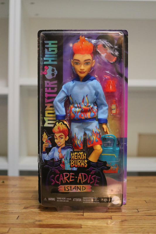 Monster High Scare-adise Island Heath Burns Doll With Beach Accessories