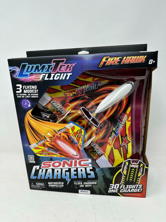 LumiTek Flight Sonic Chargers Plane Fire Hawk 3 Flight Modes 30 flights 1 charge