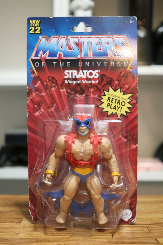 Masters of the Universe Origins Stratos Winged Warrior Action Figure-Box Damaged