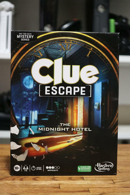 Clue Escape: The Midnight Hotel Board Game, 1-Time Solve Mystery Games - Age 10+