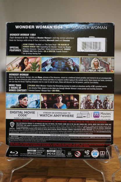 Wonder Woman 1984/Wonder Woman (2 Film Bundle/Blu-ray) Brand New, Still Wrapped