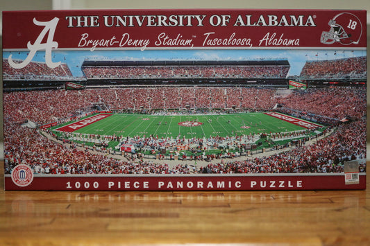 MasterPieces 1000 Piece Jigsaw Puzzle-Alabama Crimson Tide Center View Panoramic