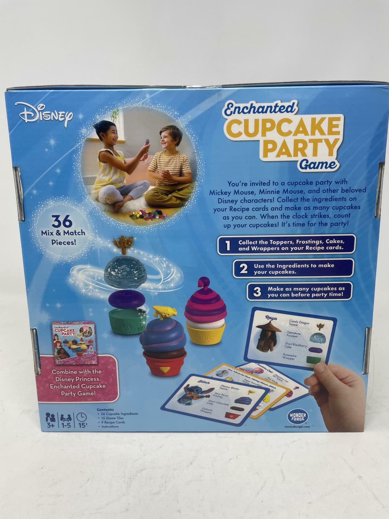 Wonder Forge Disney Enchanted Cupcake Party Game Fun Matching Game for Kids 3+