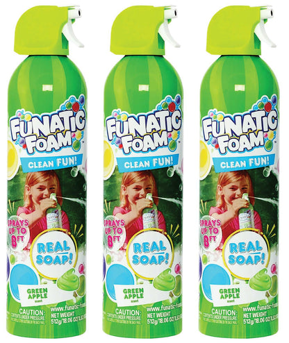 Funatic Foam 550ML Can - Green (Pack of 3)