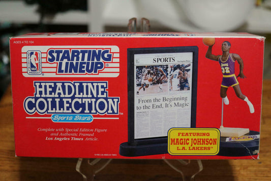 Starting Lineup 1992 - MAGIC JOHNSON Headline Collection - LOS ANGELES LAKERS