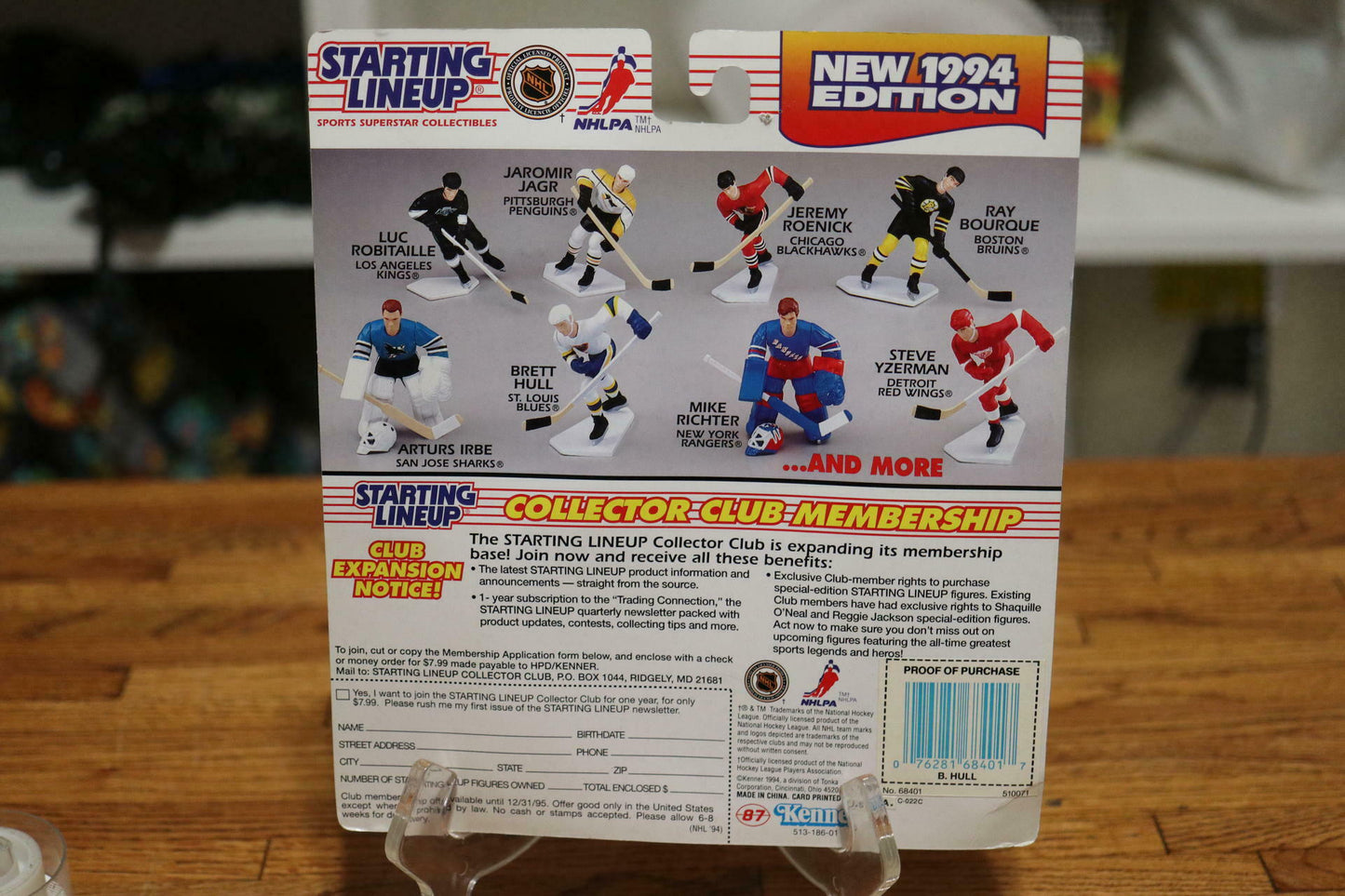 1994 Starting Lineup Brett Hull St. Louis Blues Hockey Figure & Card Sealed