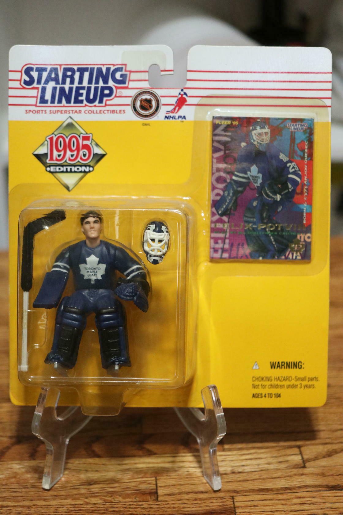 1995 NHL Hockey- Felix Potvin -Maple Leafs Starting Lineup Figure W/ Card *NIB*