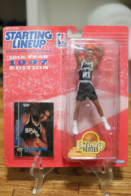 🏀1997 KENNER SLU Starting Lineup Extended Series TIM DUNCAN🏀 San Antonio Spurs