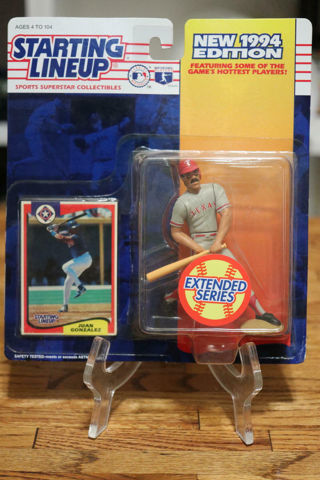 1994 MLB Extended Starting Lineup Juan Gonzalez Texas Rangers Action Figure