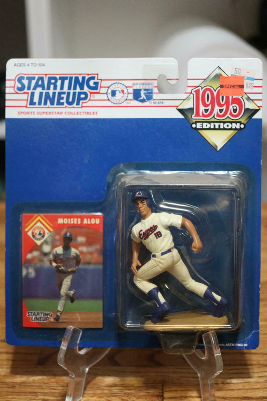 MLB Starting Lineup SLU Moises Alou Action Figure Montreal Expos 1995 Kenner