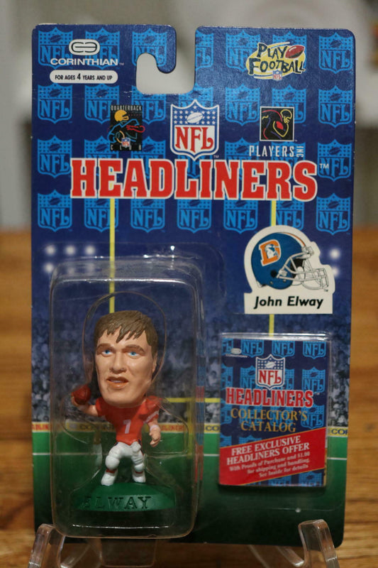 NFL Headliners Denver Broncos JOHN ELWAY FOOTBALL FIGURE Toy NEW 1996