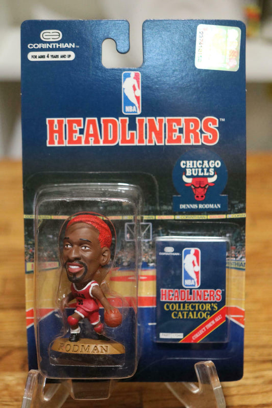 NBA Headliners 1996 Dennis Rodman Green Hair Action Figure