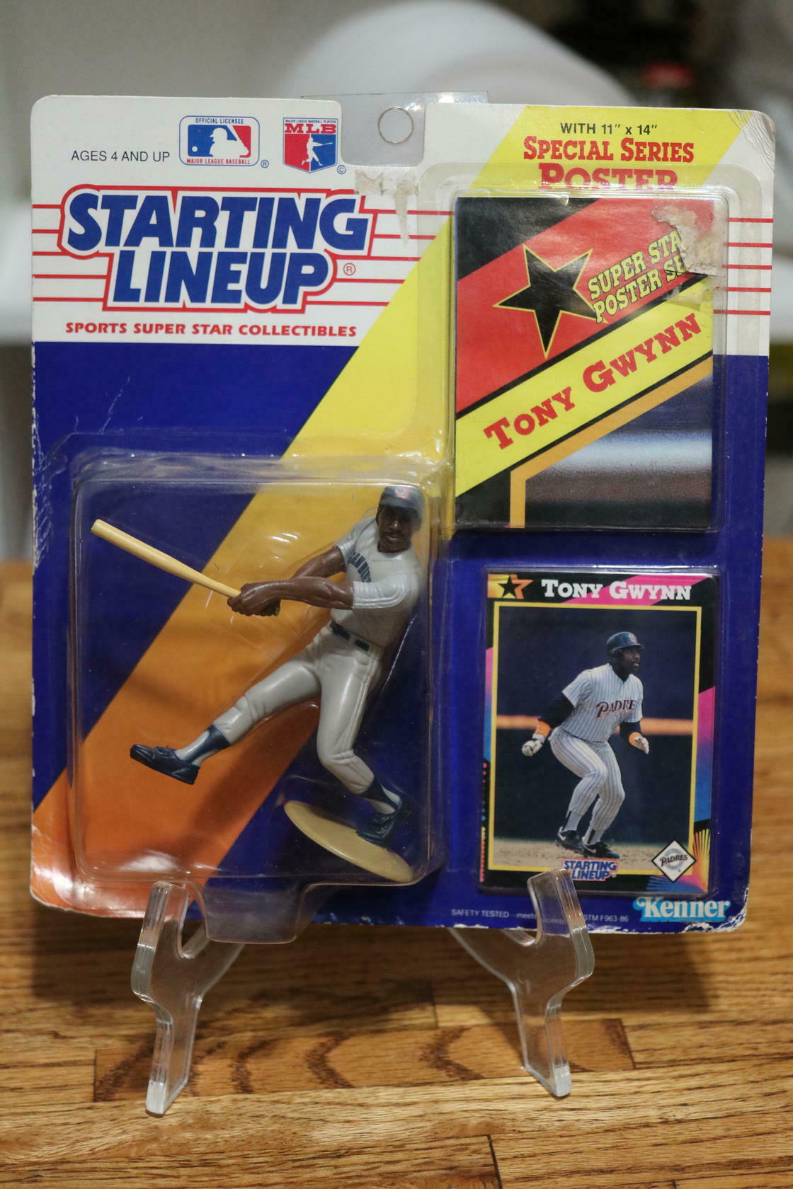 1992 Tony Gwynn Starting Lineup San Diego Padres Baseball Poster & Card MLB HOF